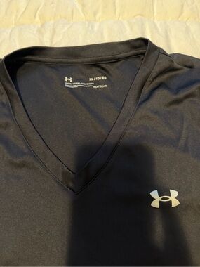 Under Armour Black V-Neck HeatGear Performance Polo